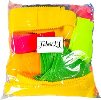 FabricLA | Acrylic Felt Craft Fabric Random Multi-Color Scrap Bag Bundle - 5 oz - Great for Sewing, Cushion and Padding, DIY Arts & Crafts! - Prismatic Fiber Arts