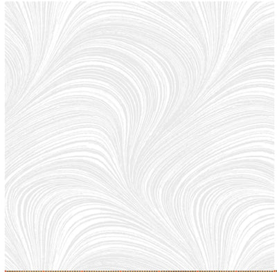 White Wave Texture Flannel Wideback Fabric Per Yard - Prismatic Fiber Arts