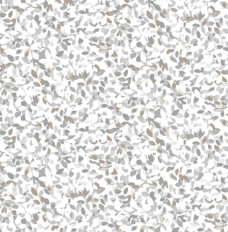 White Dappled Leaf Cotton Wideback Fabric per yard - Prismatic Fiber Arts