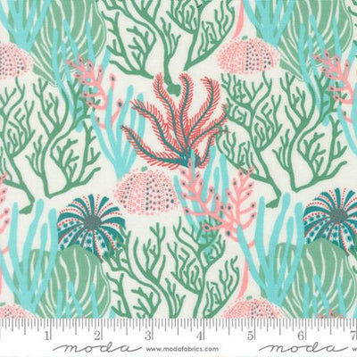 Seaweed Reef Coral Reef Cotton 44"/45" Fabric Per Yard - Prismatic Fiber Arts