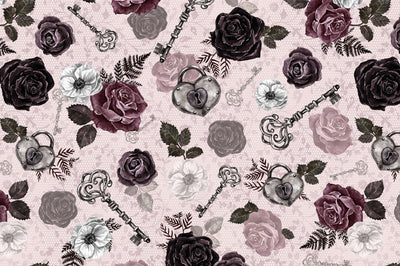 Secret Crush Black Cherry Digital Cuddle Fabric Per Yard - Prismatic Fiber Arts