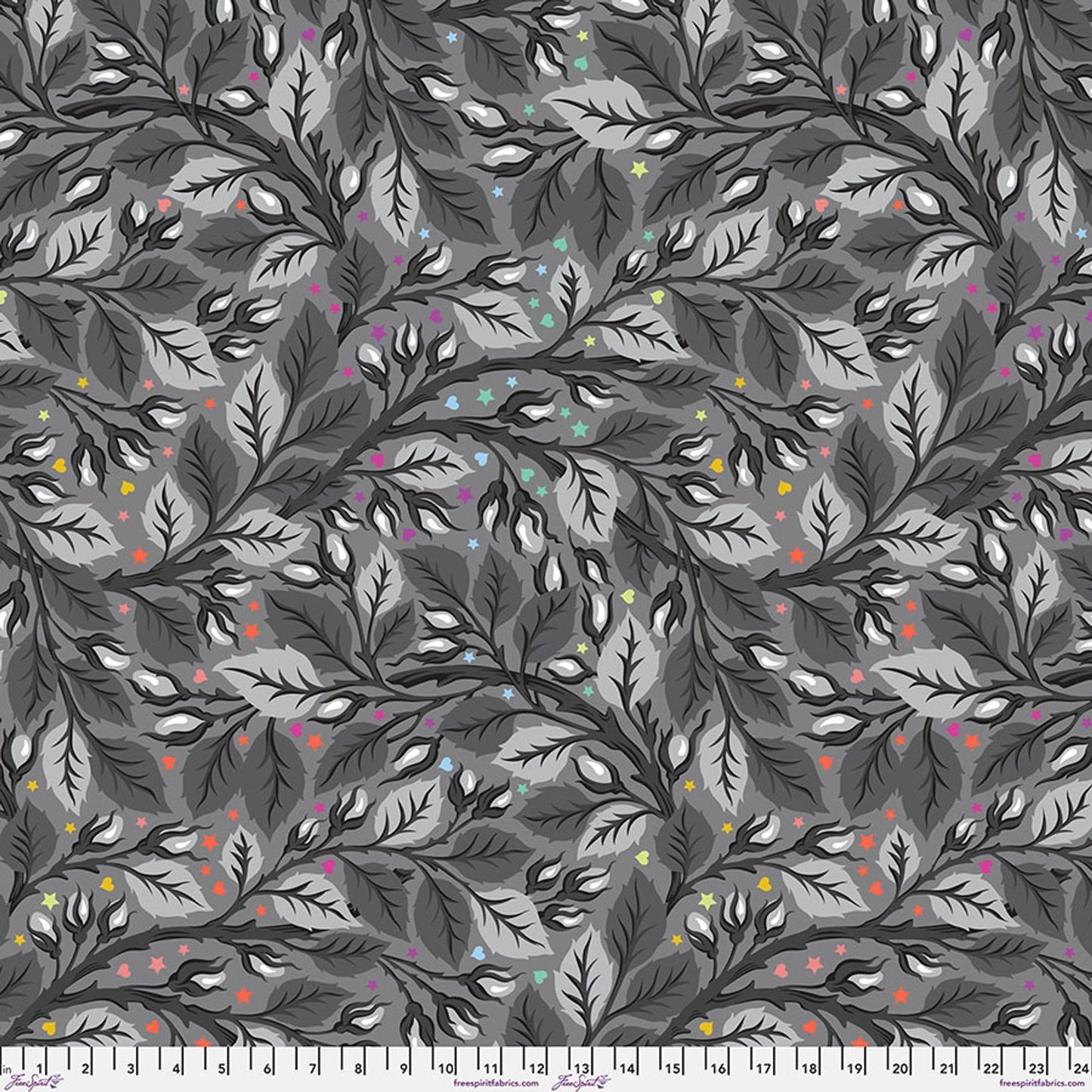 Shadow Nip in the Bud Graywork 108" Cotton Wideback Fabric Per Yard - Prismatic Fiber Arts