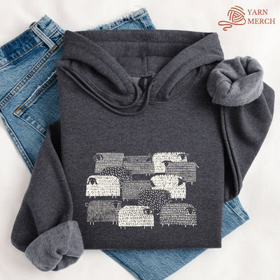 Sheep Happens Hoodie - Prismatic Fiber Arts
