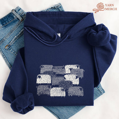 Sheep Happens Hoodie - Prismatic Fiber Arts