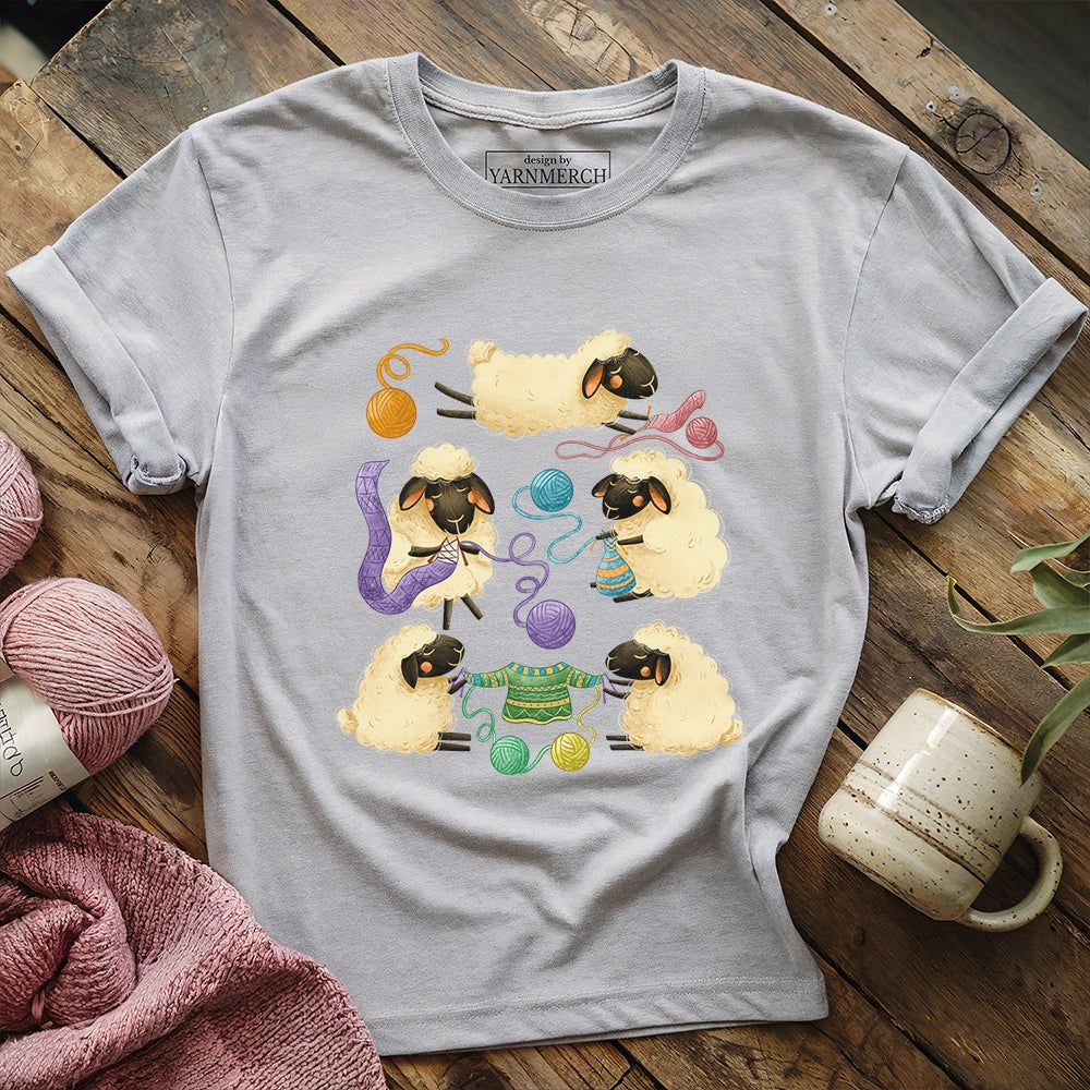 Sheep Knitter T-shirt - Prismatic Fiber Arts