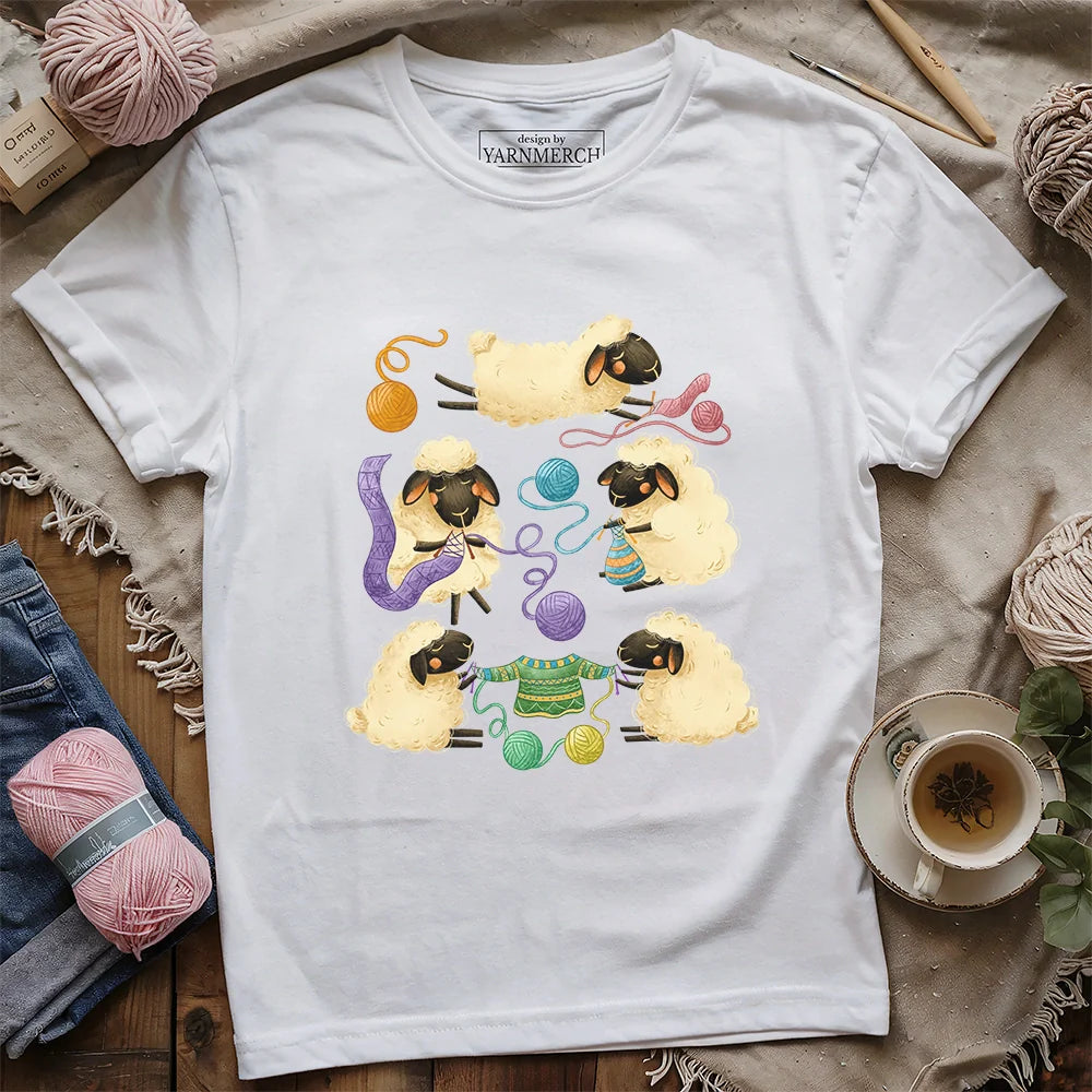 Sheep Knitter T-shirt - Prismatic Fiber Arts