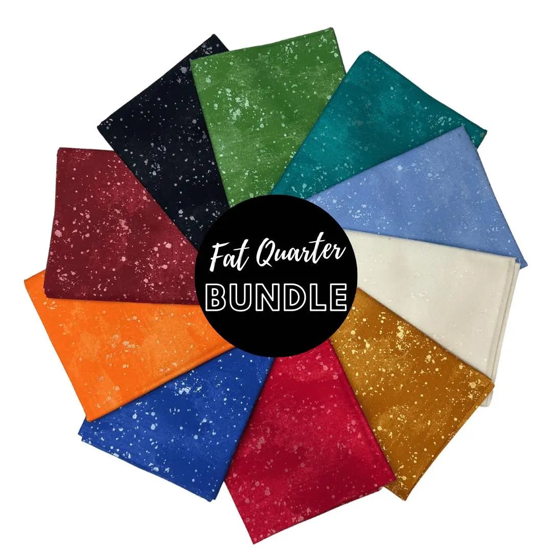 Shimmer Tonals Cotton Fabric - Fat Quarter Set - Prismatic Fiber Arts