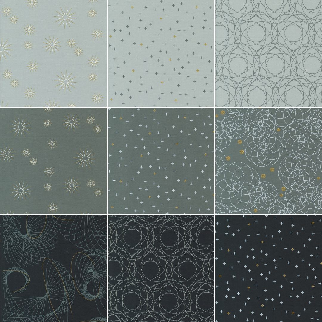 Shimmer Fat Quarter Bundle - Set of 19 - Prismatic Fiber Arts