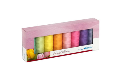 Silk Finish Cotton Thread Set 8 Spools Spring - Prismatic Fiber Arts