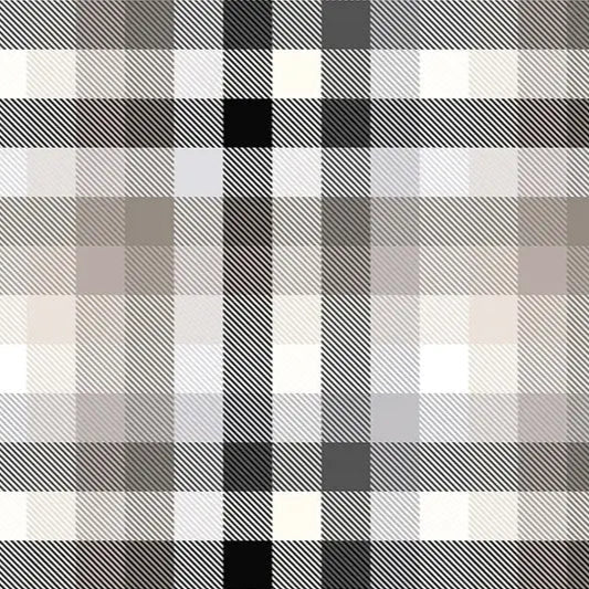 Simply Taupe Gray Plaid Cloud Cuddle Fabric per yard - Prismatic Fiber Arts