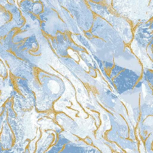 Sky Marbled Earth Cotton 44”/45" Fabric Per Yard - Prismatic Fiber Arts