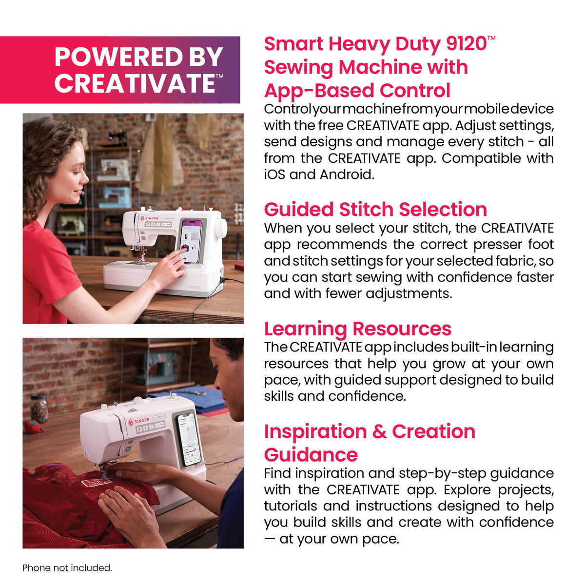 SINGER® Smart Heavy Duty 9120™ Sewing Machine - Prismatic Fiber Arts