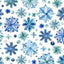 Snowy Sparkle Digital Cuddle Blue Fabric per yard - Prismatic Fiber Arts
