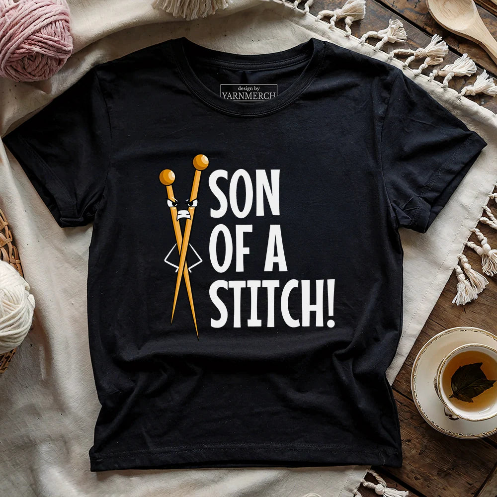 Son Of A Stitch T-shirt - Prismatic Fiber Arts
