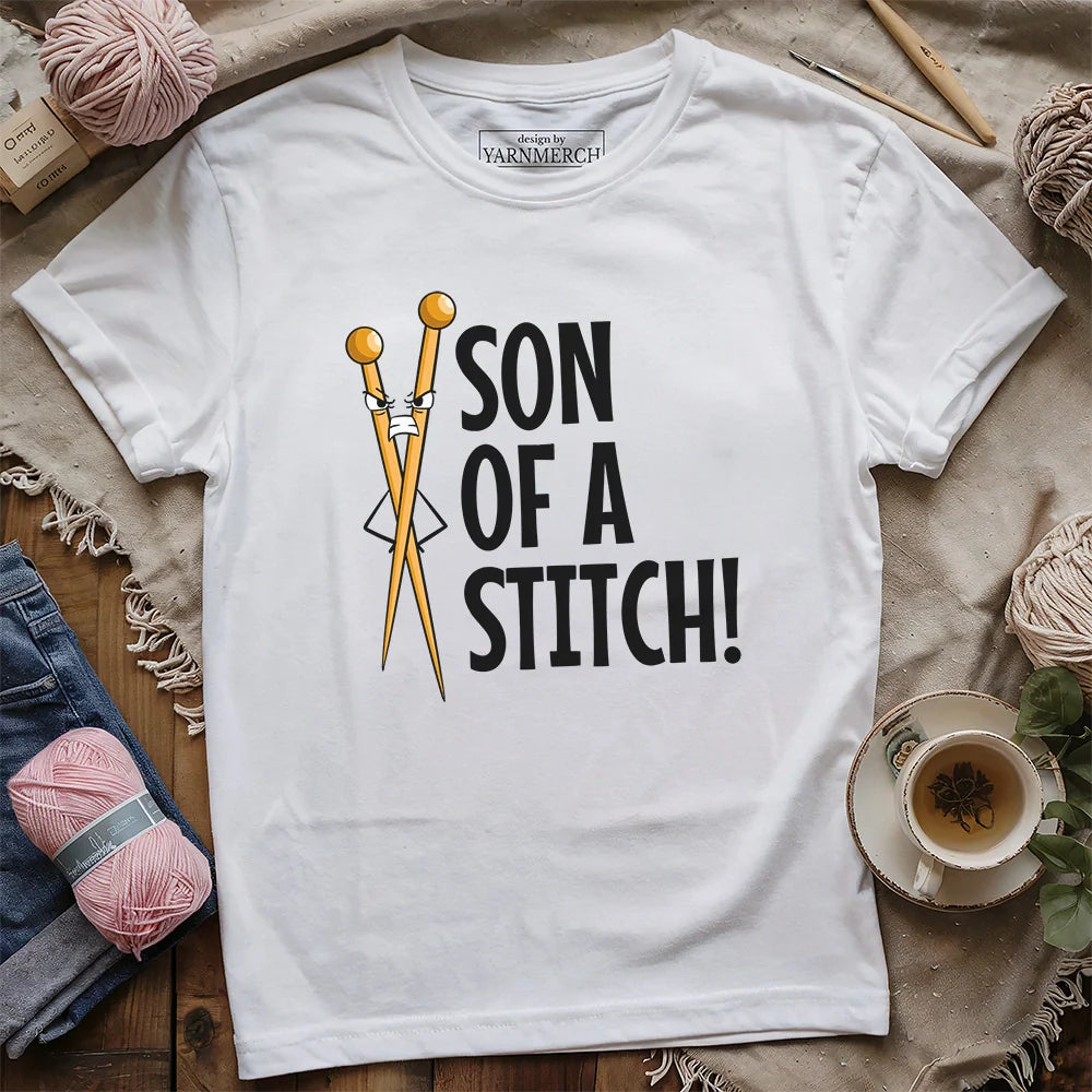 Son Of A Stitch T-shirt - Prismatic Fiber Arts