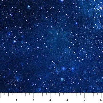 Space Odyssey Deep Blue Universe Cotton 44"/45" Fabric Per Yard - Prismatic Fiber Arts