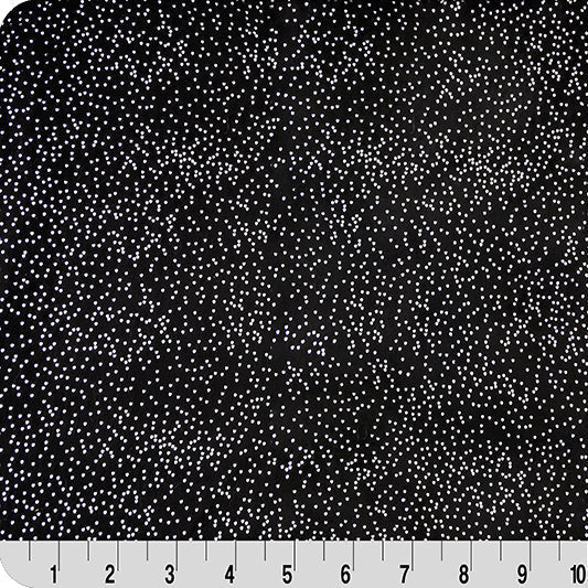 Sparkle Cuddle Glitter Black/Silver 58"/60" Fabric per yard