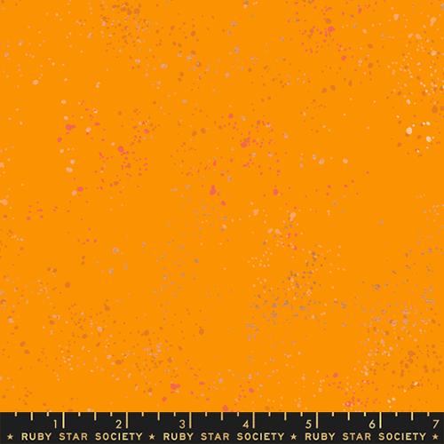 Speckled Metallic Clementine Cotton 43"/44" Fabric Per Yard - Prismatic Fiber Arts