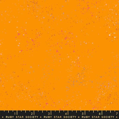 Speckled Metallic Clementine Cotton 43"/44" Fabric Per Yard - Prismatic Fiber Arts