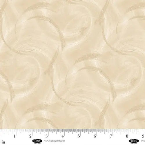 Spin Flannel 108" Satin Moon Designs Cream Cotton Wideback Fabric per yard - Prismatic Fiber Arts