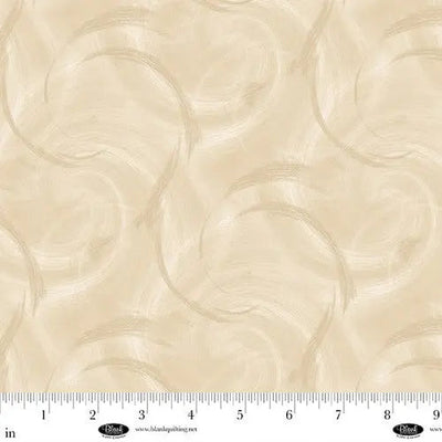 Spin Flannel 108" Satin Moon Designs Cream Cotton Wideback Fabric per yard - Prismatic Fiber Arts