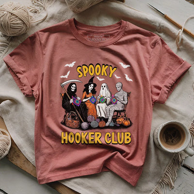 Spooky Crochet Club T-shirt - Prismatic Fiber Arts
