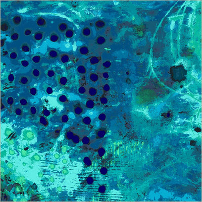 Spotted Graffiti Blue Hour Cotton Wideback Fabric per yard - Prismatic Fiber Arts
