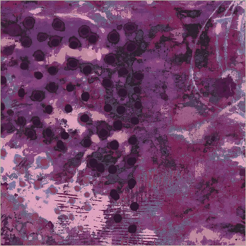 Spotted Graffiti Spring Lilac Cotton Wideback Fabric per yard - Prismatic Fiber Arts