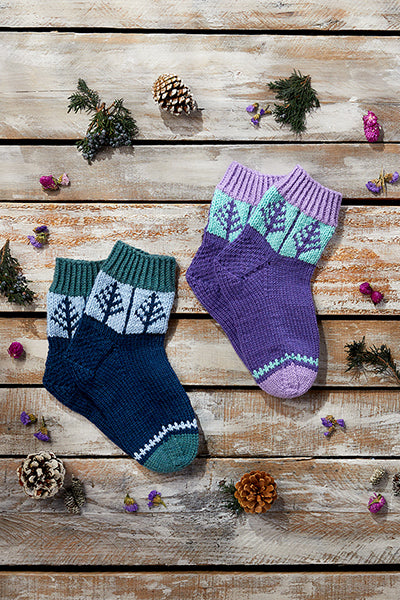 Blue Spruce Socks Kit - Prismatic Fiber Arts