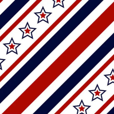 Star Spangled Cardinal Digital Cuddle Fabric per yard - Prismatic Fiber Arts