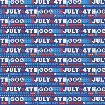 Star Spangled Summer July Fourth Words 43"/44" Fabric Per Yard - Prismatic Fiber Arts
