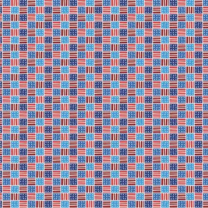 Star Spangled Summer Stripes And Stars 43"/44" Fabric Per Yard - Prismatic Fiber Arts