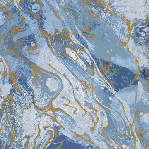 Starlight Marbled Earth Cotton 44”/45" Fabric Per Yard - Prismatic Fiber Arts