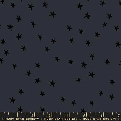Starry New Charcoal 43"/44" Fabric Per Yard - Prismatic Fiber Arts