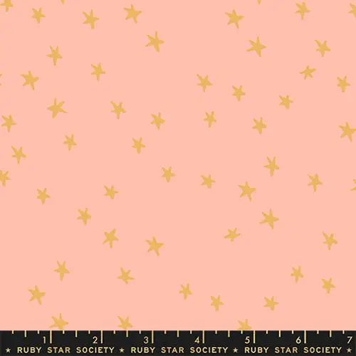 Starry New Peach 43"/44" Fabric Per Yard - Prismatic Fiber Arts