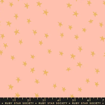 Starry New Peach 43"/44" Fabric Per Yard - Prismatic Fiber Arts