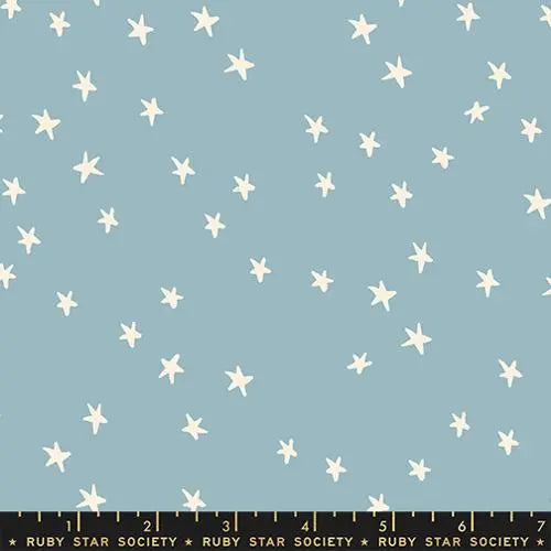 Starry New Soft Blue 43"/44" Fabric Per Yard - Prismatic Fiber Arts