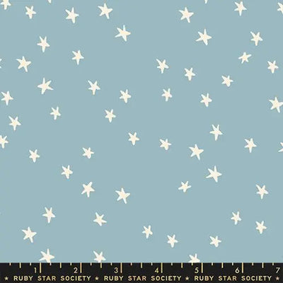 Starry New Soft Blue 43"/44" Fabric Per Yard - Prismatic Fiber Arts