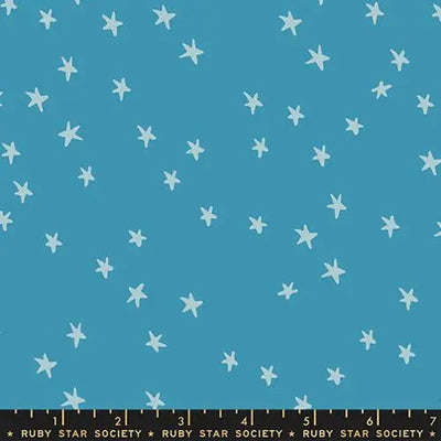 Starry New Vintage Blue 43"/44" Fabric Per Yard - Prismatic Fiber Arts