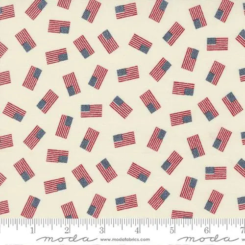 Stateside Flag Vanilla 44"/45" Fabric Per Yard - Prismatic Fiber Arts