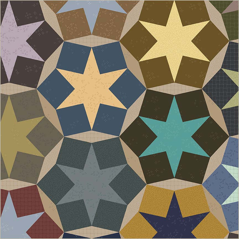 Stellar Dusk Cotton Wideback Fabric per yard - Prismatic Fiber Arts