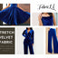 FabricLA Stretch Velvet Fabric by the Yard – Royal Blue | 90% Polyester 10% Spandex | 280gsm | 58/60” Wide - Prismatic Fiber Arts