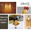 FabricLA Stretch Velvet Fabric by the Yard – Gold | 90% Polyester 10% Spandex | 280gsm | 58/60” Wide - Prismatic Fiber Arts