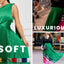 FabricLA Stretch Velvet Fabric by the Yard – Kelly Green | 90% Polyester 10% Spandex | 280gsm | 58/60” Wide - Prismatic Fiber Arts