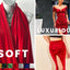 FabricLA Stretch Velvet Fabric by the Yard – Red | 90% Polyester 10% Spandex | 280gsm | 58/60” Wide - Prismatic Fiber Arts