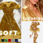 FabricLA Stretch Velvet Fabric by the Yard – Gold | 90% Polyester 10% Spandex | 280gsm | 58/60” Wide - Prismatic Fiber Arts