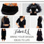 FabricLA Stretch Velvet Fabric by the Yard – Black | 90% Polyester 10% Spandex | 280gsm | 58/60” Wide - Prismatic Fiber Arts