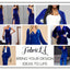 FabricLA Stretch Velvet Fabric by the Yard – Royal Blue | 90% Polyester 10% Spandex | 280gsm | 58/60” Wide - Prismatic Fiber Arts