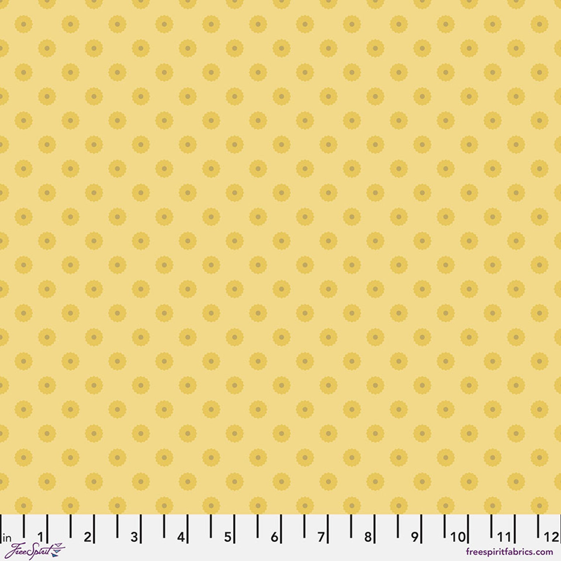 Sun Blossom Dot Cotton 44"/45" Fabric Per Yard - Prismatic Fiber Arts