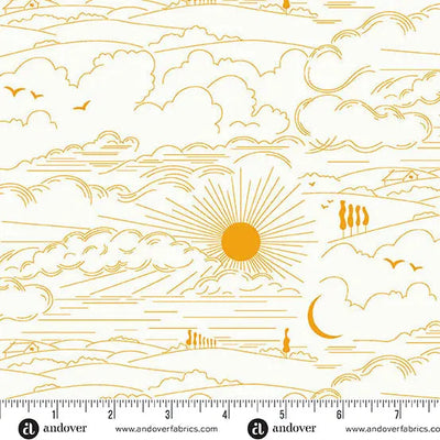 Sun Print Whisper Marigold Dwell 44"/45" Fabric Per Yard - Prismatic Fiber Arts